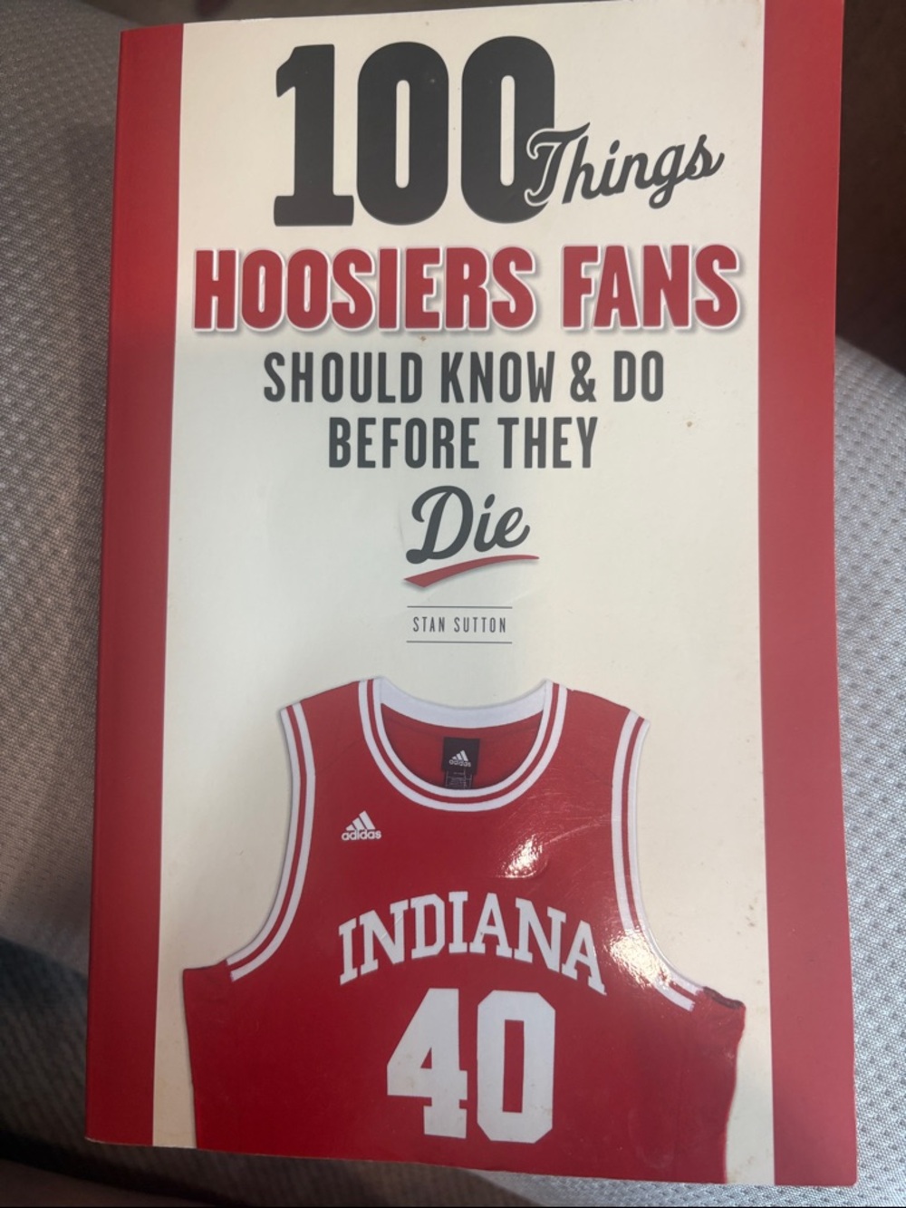 adidas Red Indiana Basketball Jersey Graphic Book Cover
